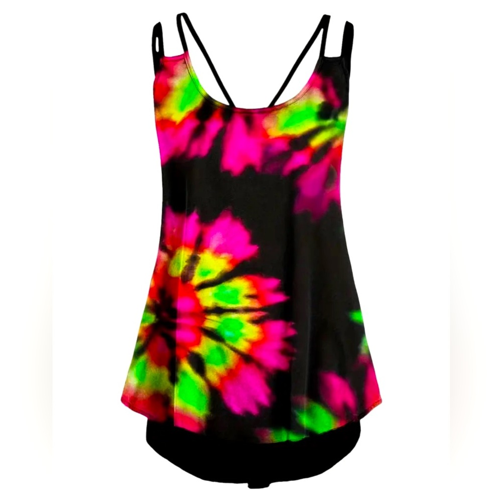 Vibrant Tie-Dye Women's Tank Top